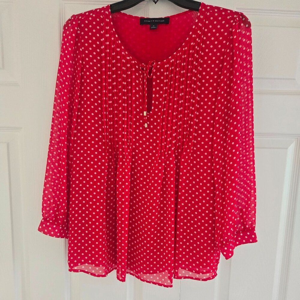 NWOT Tommy Hilfiger polka dot top